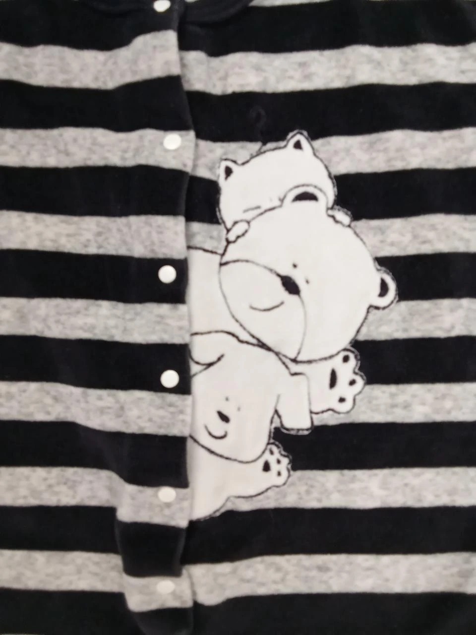 Striped batwing pajamas 9-12 months – photo 5